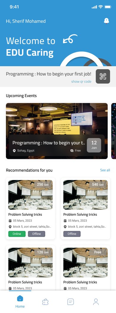 EDU Caring mobile app