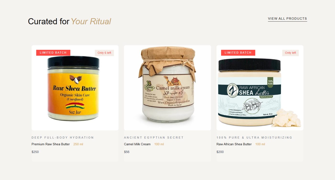 Shop: featured products and prices